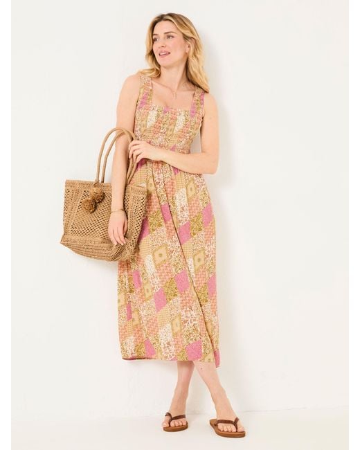 FatFace Natural Fatface Aria Midi Dress