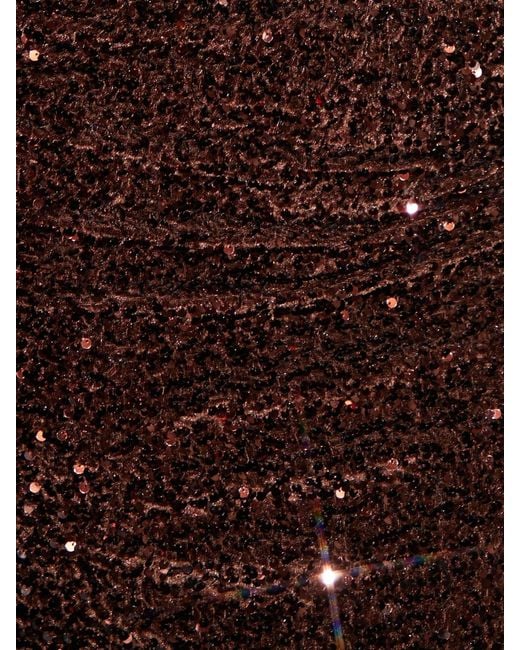 Threadbare Black Sequin Velour Mini Skirt