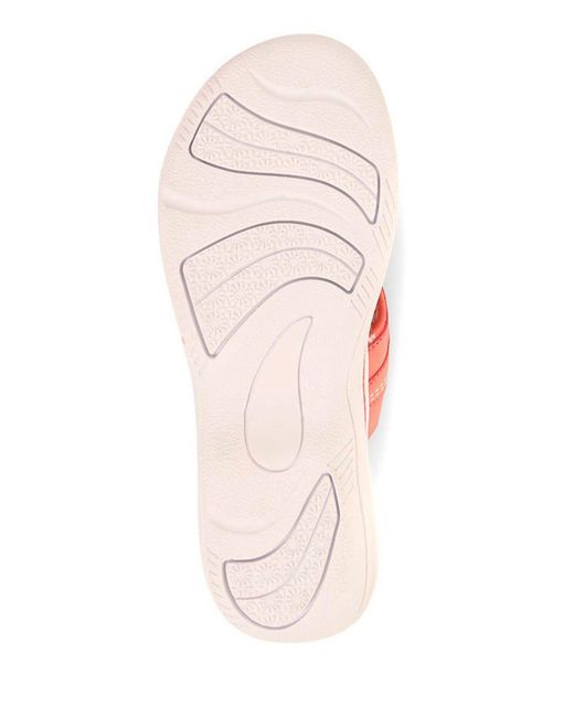 Pavers Pink Touch Fastening Toe Post Sandals
