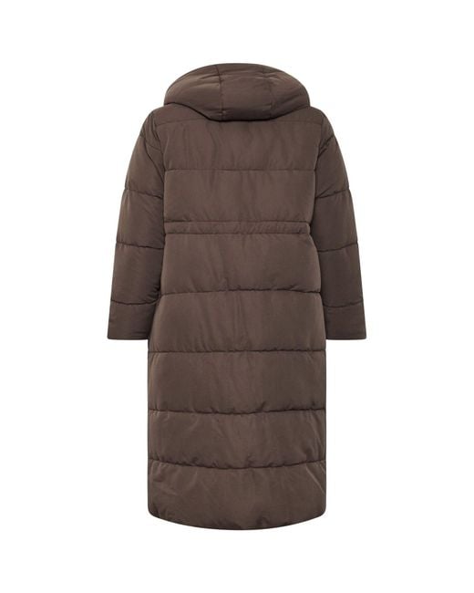 Evans Brown Puffer Coat