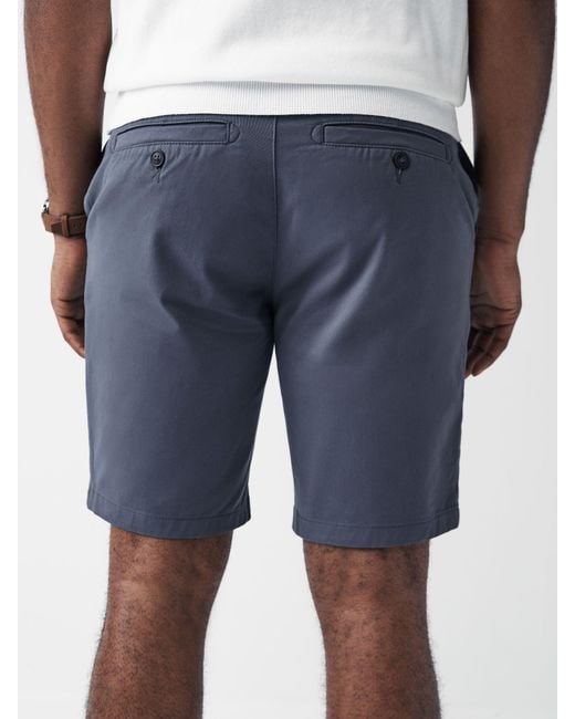 Next Blue Slim Fit Stretch Chinos Shorts for men