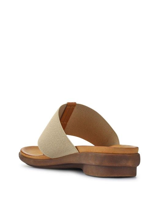 Pavers Brown Flexible Toe-Post Sandals