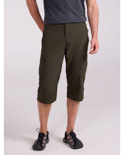 Mountain Warehouse Brown Explore Quick Drying Long Shorts for men