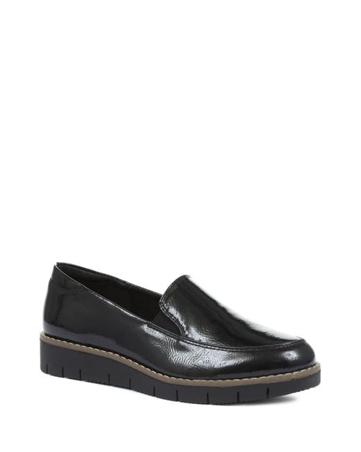 Pavers Black Ladies Slip-On Shoes