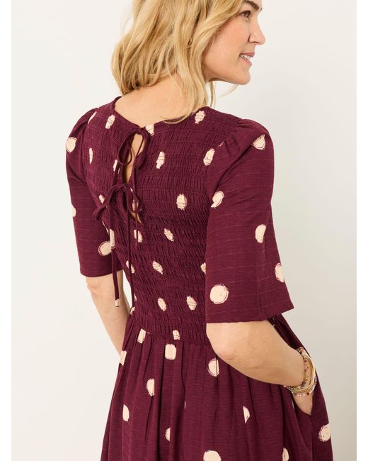 FatFace Red Fatface Petite Alice Midi Dress