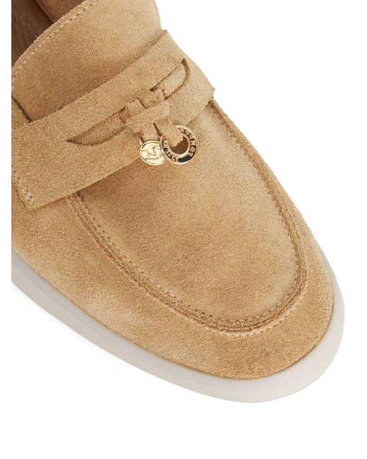 Dune Natural Grinning Ungefütterte Wildleder-Loafers