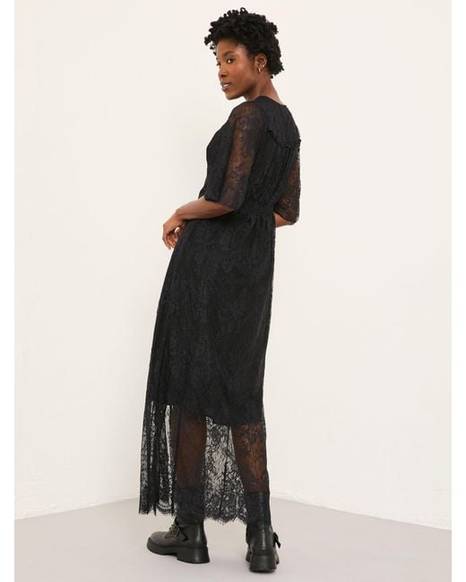 FatFace Black Fatface Alanna Lace Midi Dress