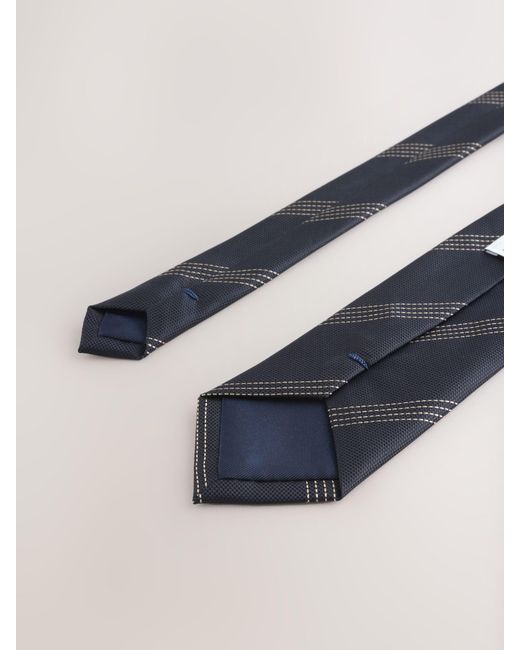 Next Blue Pattern Tie for men