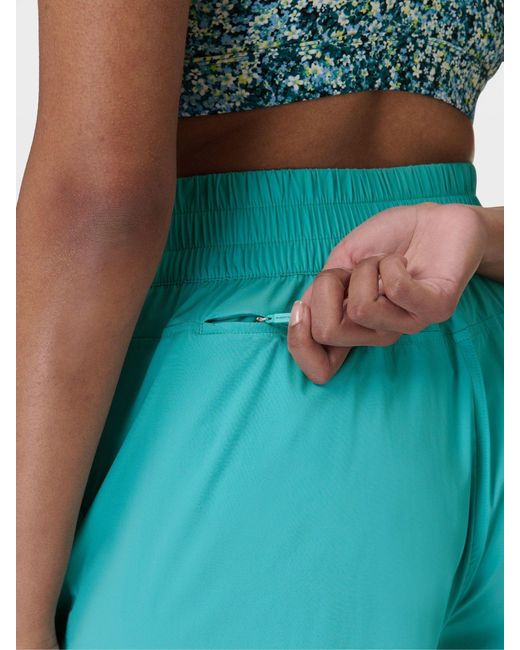 Sweaty Betty Blue 7/8 Length Power Ultrasculpt High Waist 6 Shorts