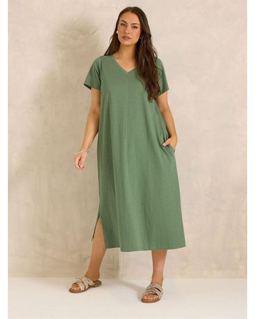 Evans Natural Jersey Dresses 2 Pack