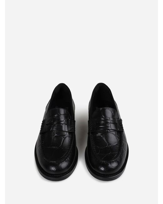 Bronx Black Transit Leather Loafers