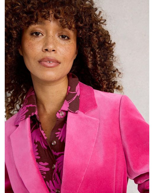 White Stuff Pink Rua Jersey Shirt Dress