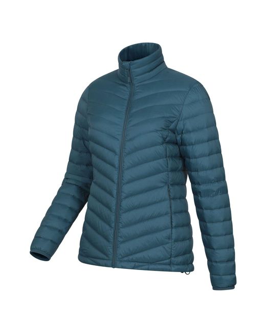 Mountain Warehouse Blue Featherweight Water Resistant Down Jacket