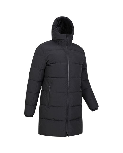 Mountain Warehouse Blue Vortex Longline Padded Jacket for men