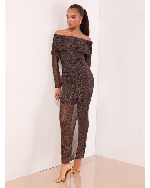 long sleeve needle and thread dress Celia Long Sleeve Ankle Gown