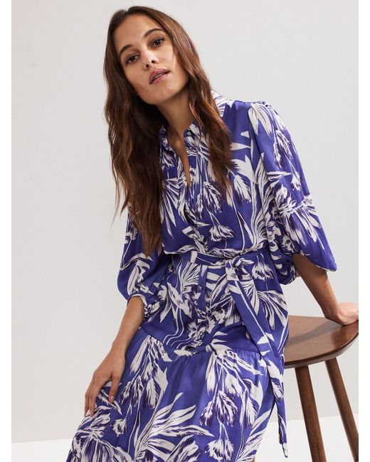 Phase Eight Purple Coralie Shirt Dress