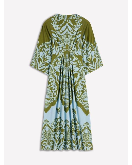 kimono jersey dress Boden Women's Imelda Kimono Jersey Dress in Blue
