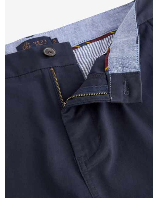 Next Blue Straight Fit Stretch Chinos Shorts for men