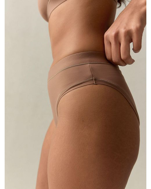 Self Natural Mocha Midi Knickers