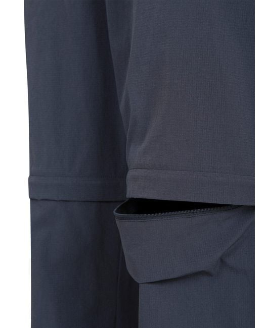 Mountain Warehouse Blue Explorer Zip-Off Quick Drying Uv Trousers