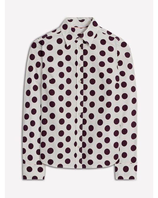 Boden White Sienna Cotton Shirt
