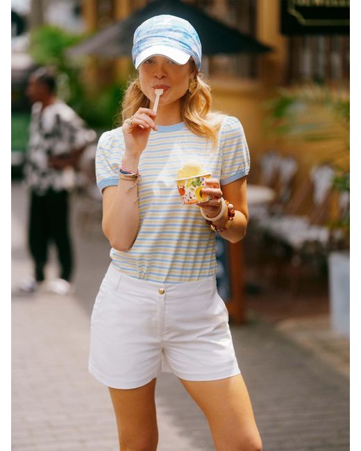 Joules Natural Buttoned Tailored Short