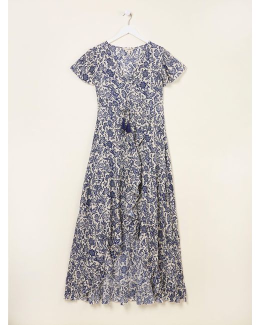 FatFace Blue Fatface Erin Beachwear Wrap Dress