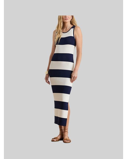 Ralph Lauren Blue Faraz Stripe Knit Dress