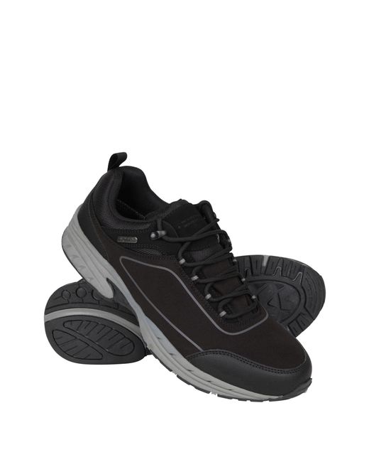 Mountain Warehouse Black Ramble Softshell Waterproof Shoes for men