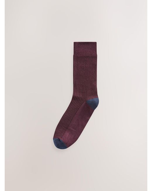 Next Blue Pattern Smart Socks 5 Pack for men