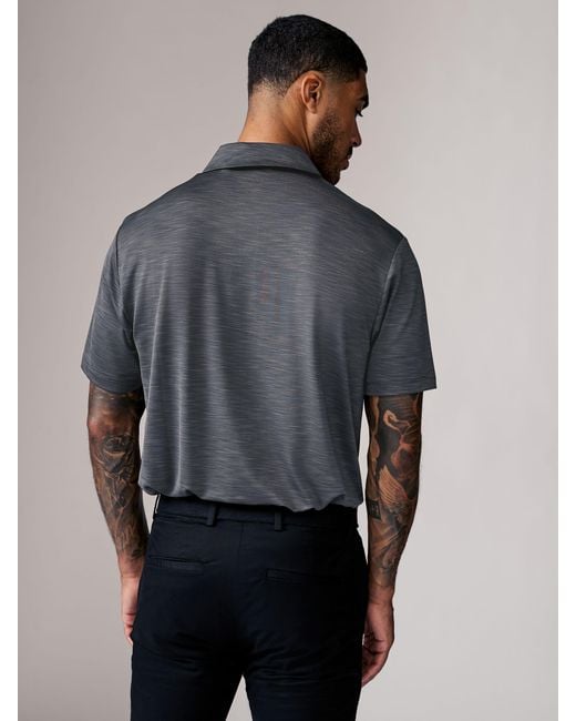 Next Gray Active Golf Mesh Training Polo Shirt for men