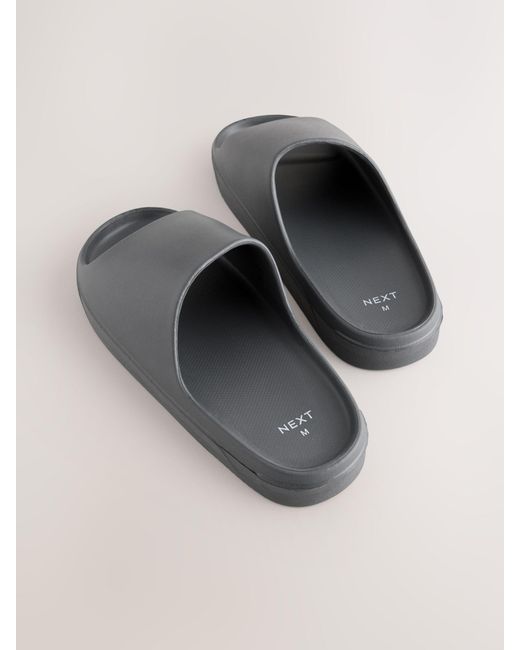 Next Brown Chunky Eva Sliders for men