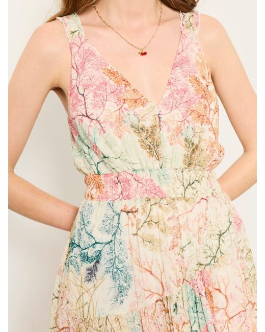 FatFace Natural Fatface V & A Fatface Maggie Petite Midi Dress