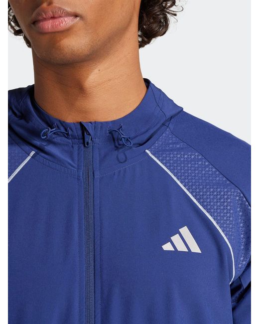 Adidas Blue Tech Apparel Hoodie for men