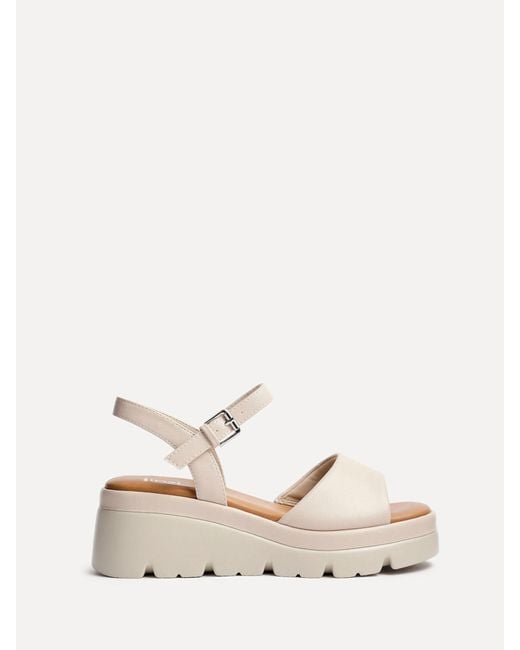 Linzi Natural Nyla Front Strap Platform Sandals