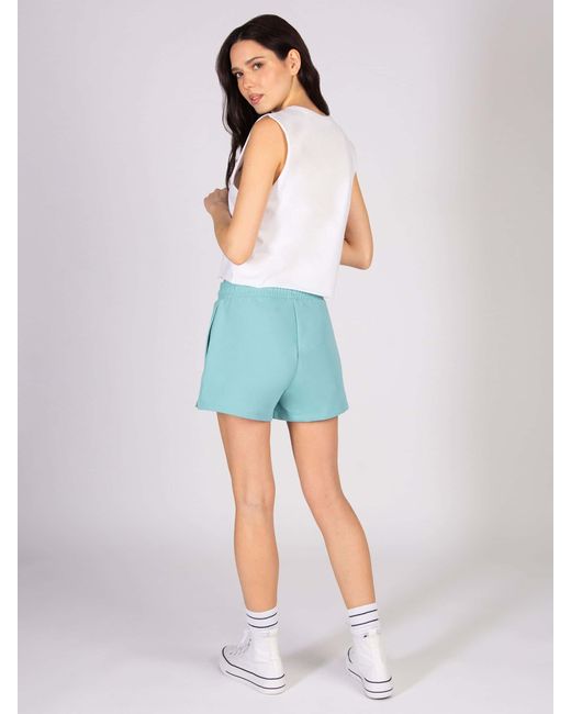 Pineapple Blue Retro Shorts