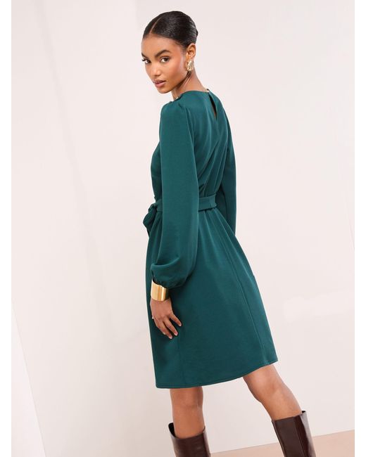 green emerald velvet dress Lipsy London Women Ruched Flutter Sleeve Cut Out Bodycon Dress 38 Green:  Buy Online at Best Price in Egypt