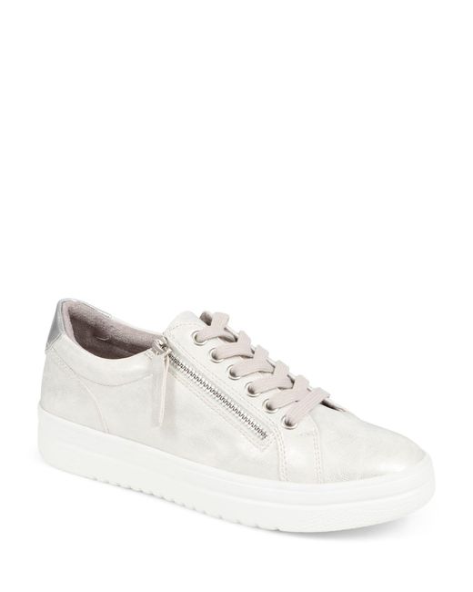 Pavers White Chunky Platform Trainers