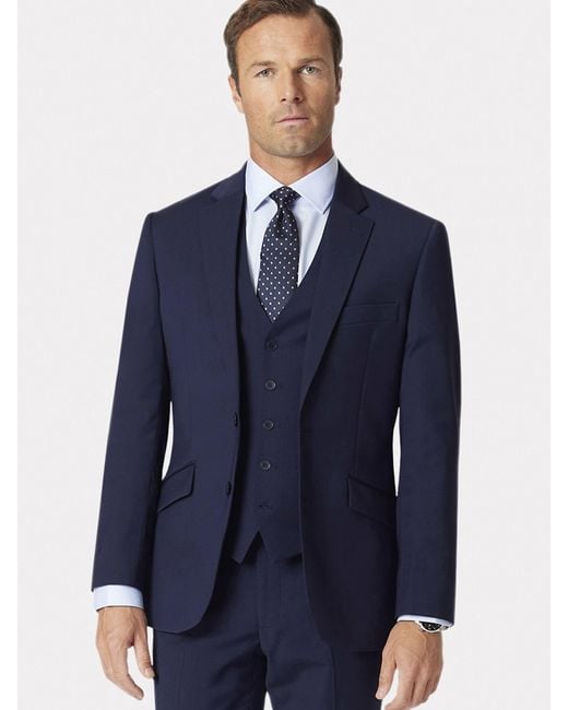 Brook Taverner Blue Suit Jacket for men