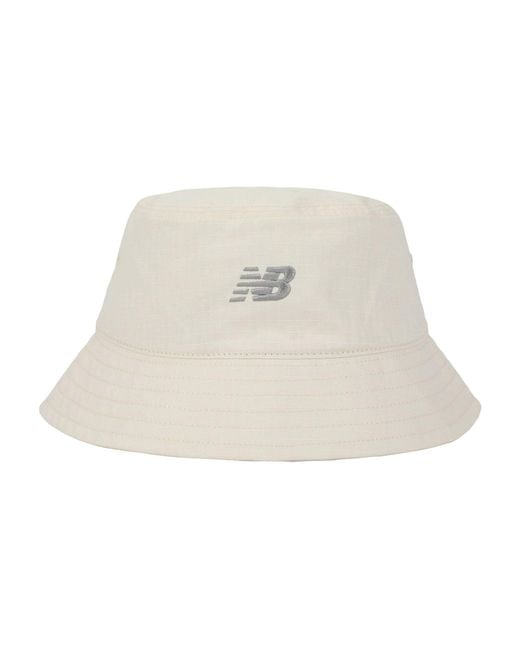 New Balance White Bucket Hat for men