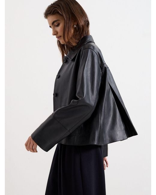 Phase Eight Black Phase Eight Pippa Leather Jacket