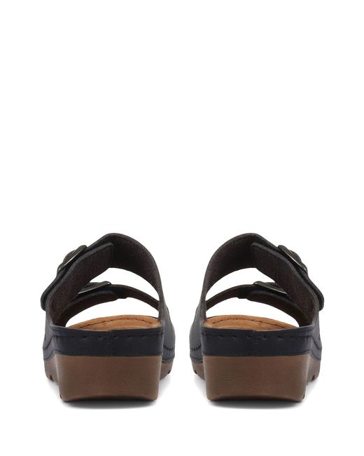 Pavers White Adjustable Mule Sandals