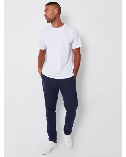 Threadbare Blue Straight Leg Joggers for men