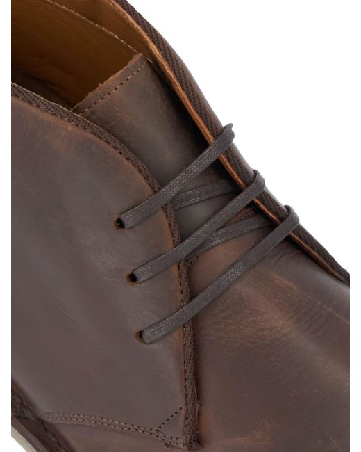 Dune Brown Cashed Desert Boots for men