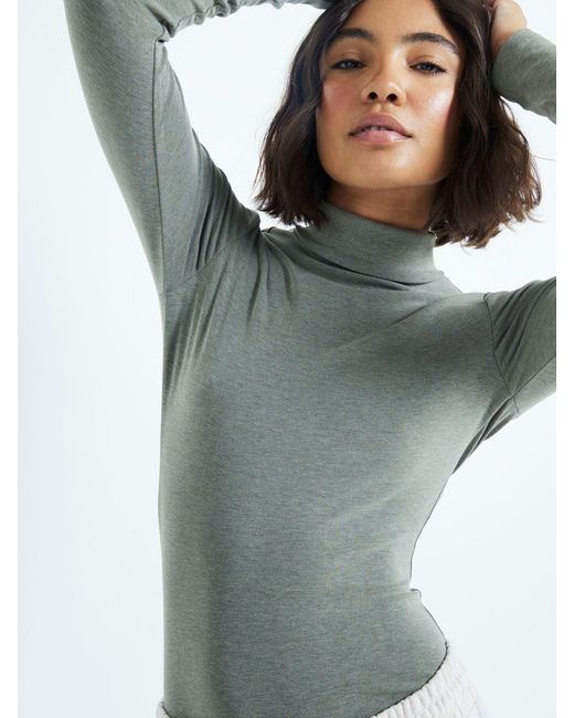 River Island Gray 2 Pack Long Sleeve Roll Neck T-Shirts