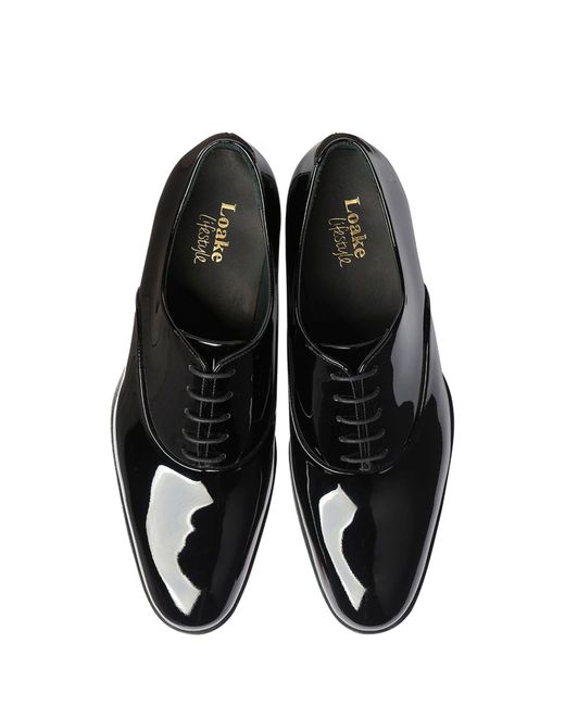 Loake Patent Oxford Dress Shoes in Black für Herren