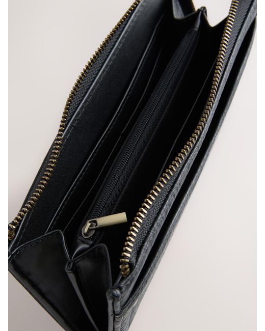 Next Gray Zip Large Purse