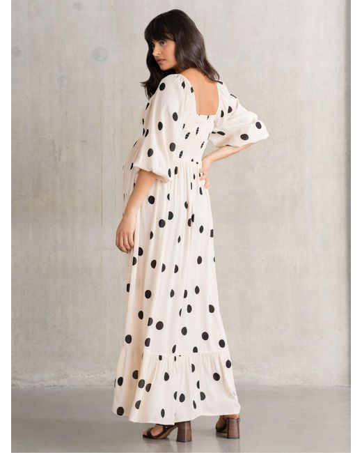 Seraphine White Maternity Maxi Dress