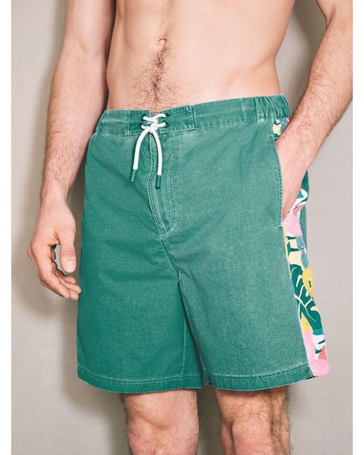 Next Green Edit Printed Panel Boardshort for men