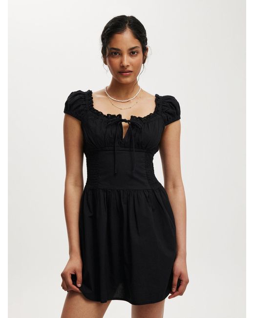women's cute summer dresses HUHOT Casual Square Neck Dress with Pocket How to Style a boho romper Size:14 (XL)